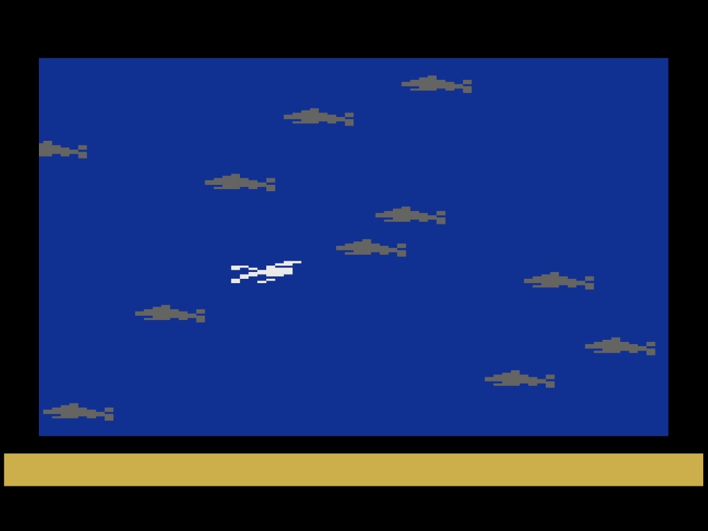 Gameplay of Swordquest Waterworld for Atari 2600